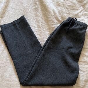 Babaton grey work pants drawstring